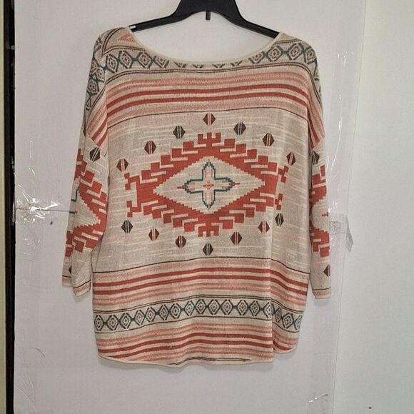 Natural Reflections Women's Top Southwestern Aztec Native American Design XL - Picture 10 of 10